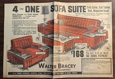 Vintage Walter Bracey Furniture Company Nashville Tennessean Newspaper Ad 1964 picture