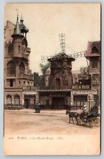 Le Moulin Rouge, Windmill, Paris, France c1900 Postcard PAR269 picture