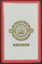 Windsor Centennial Canada 1854-1954 Vintage Single Swap Playing Card Ace Hearts picture