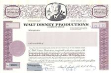 Walt Disney Productions - 1967 dated Entertainment Conglomerate Company Stock Ce picture