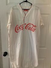 Coca Cola  Night Shirt Womens Size XL Dress Nightgown Baseball Vintage 1980's picture