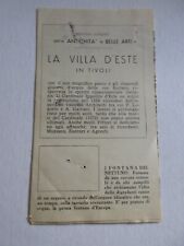 1957 La Villa D'este in Trivoli brochure Antiques and Fine Arts picture