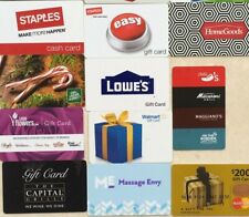 4 NOVELTY COLLECTIBLE USED GIFT CARDS ZERO VALUE MANY VARIETIES AVAILABLE, ASK picture
