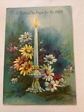 Rust Craft Vintage Mothers Day Card for Wife 1960s Used picture