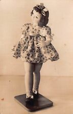 RPPC Antique Bisque Doll Occupied Japan Military Stamp Photo Vtg Postcard A62 picture