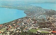 Madison WI University of Wisconsin Camp Randall Stadium Badgers Vtg Postcard Y4 picture