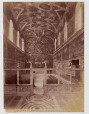 Original albumen photo Rome Vatican Palace 1880c Ed. Alinari Florence L395 picture