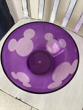 HTF  Disney Store Mickey Icon Purple Heavy Plastic Mixing Salad Pasta Bowl New picture