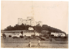 France, Château de Coucy, Peasants at Work, vintage albumen print vintage albu picture