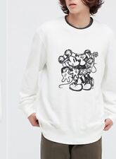 Uniqlo Disney x Joshua Vides Men’s Large Mickey Mouse Kissing  Sweatshirt LK NU1 picture