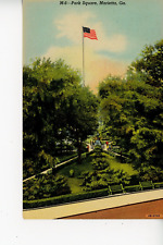 Postcard Park Square, Marietta,  Georgia  BGA 007-008 picture