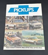 1976 Chevrolet Truck Pickups Sales Dealer Brochure 76 Chevy Pickup C10 Dooley picture