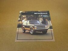 1987 Ford Bronco II sales brochure 16 page ORIGINAL literature picture