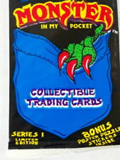 Vtg 1991 The Original Monster In My Pocket Trading Card 1 Pack ~ Ships FREE picture