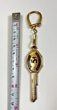 Vintage KEYCHAIN Charm Shaped Like A Key WEBSTER 5 CENT SAVINGS BANK MA Unique picture