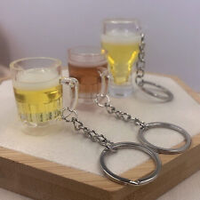 Beer Mug Glass Alcohol Beverage Snow Budweiser Tsingtao Keys Keychain Keyring picture