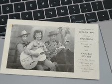 Postcard '48 GEORGIA MAE & HER BUCKAROOS on WBZ RADIO Back Bay Records picture