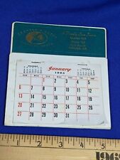 1963 Advertising Calendar Lebanon,Ind.  Leavell & Bates Personal Loans Desk VT picture