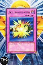 Two-Pronged Attack LOB-061 1st Edition Rare Asian English Yugioh Card picture