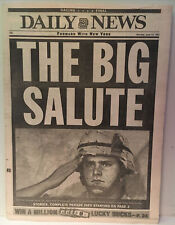 Daily News June 10th 1991 THE BIG SALUTE picture