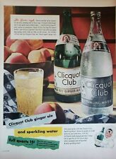 Vintage 1948 Clicquot Club Print Ads Ephemera Art Decor Kleek-o picture