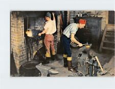 Postcard Blacksmith Shop Scene Deane Forge Williamsburg Virginia USA picture