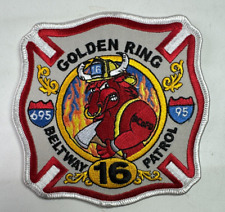 Baltimore County Fire 16 Maryland Golden Ring Beltway Patrol MD Patch L9 picture