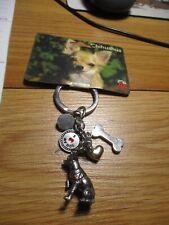 Little Gifts CHIHUAHUA Keychain I Love My Dog Charm and Key Chain Set~NEW picture