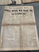 RARE WW2 1945 ARMY AND NAVY TO DISCHARGE 7,000,000 WITHIN YEAR NEWSPAPER picture