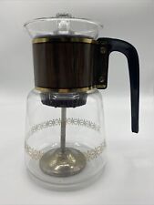 Vtg CORY DGPL5 Glass Percolator Stove Top Coffee Pot 4-8 Cup  Metal Top picture