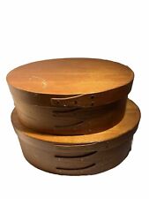 Vintage Wooden Shaker Storage Boxes - Set of 2 picture