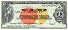 Master Charge Traveler's Check - Various Denominations - American Bank Note Comp picture