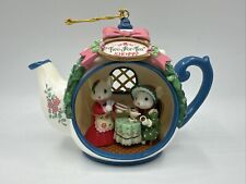 ENESCO Friends Are Tea-Rrific 1996 Members Only Christmas Ornament Mouse Mice picture