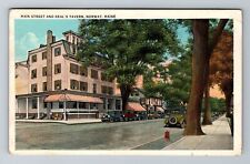 Norway ME-Maine, Main Street And Beal's Tavern, Antique, Vintage Postcard picture