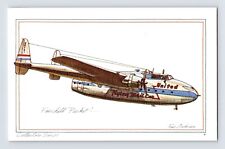 Postcard United Plane Fairchild Packet 1944  Roy Andersen 1970s Unposted picture