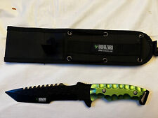 Wartech Biohazard H-4720-GN 12” Tactical Fixed Blade Knife with 440 Stainless picture