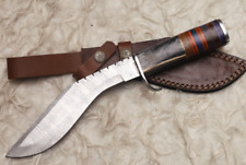 CUSTOM HANDMADE DAMASCUS KUKRI BLEAD BOWIE HUNTING KNIFE # H-136 picture