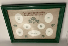 “A warm Irish smile is always in style” Green w/ Clovers 11” x 9” Picture Frame picture