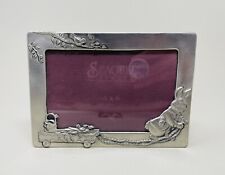 VTG Seagull Pewter Picture Frame 4x6 Peter Rabbit Bunny Baby Nursery Decor 1988 picture