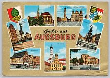 Augsburg Germany, Greetings, Landmarks, Multiview, Vintage Postcard picture