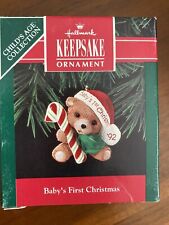 HALLMARK 1992 BABY'S FIRST CHRISTMAS ORNAMENT picture