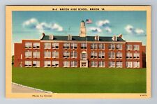 Marion VA-Virginia, Marion High School, Antique, Vintage Souvenir Postcard picture