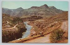 Postcard Salt Creek Canyon Nebraska Arizona On Phoenix Albuquerque Highway picture