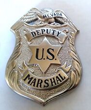 Obsolete Nevada Deputy U.S. Marshal Badge-Hallmark-Gode-Replica picture