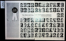 1964 Penn Mutual Life Insurance Co. Top Club Members Men Vintage Print Ad 29622 picture