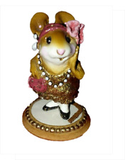 Wee Forest Folk ZELDA Special gold glitter flapper Miniature Mouse  picture