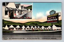 Covington VA-Virginia, Pinehurst Motel, Advertising, Antique Vintage Postcard picture