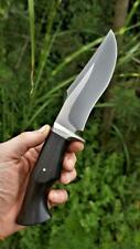 CUSTOM HANDMADE 12'' HIGH CARBON STEEL HUNTING SKKINER WITH LEATHER SHEATH picture