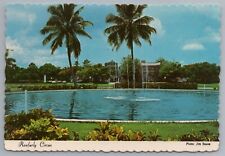Ranfurly Circus Freeport Bahamas Palm Trees Fountain Postcard picture