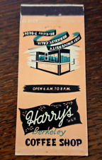 Vintage Matchbook: Harry's Coffee Shop, Berkeley, CA Plaza Motel picture